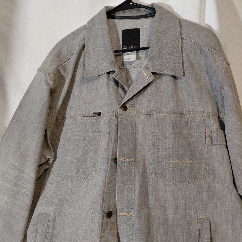 Sean John Light Gray Denim Jacket